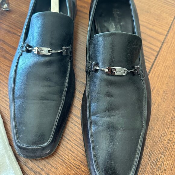 Salvatore Ferragamo Men\'s Dress Shoes size 11 1/2 Black main image 3